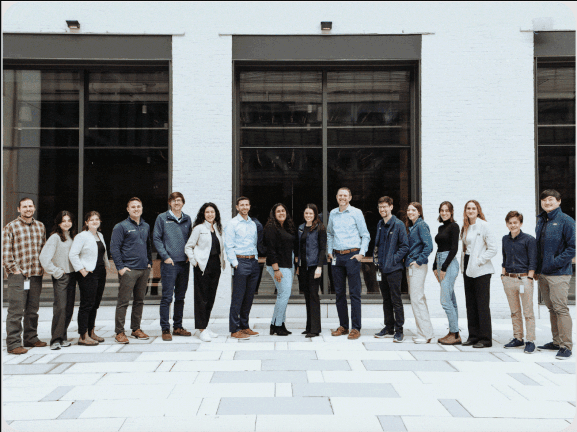 Nanopath team in front of their Cambridge facility